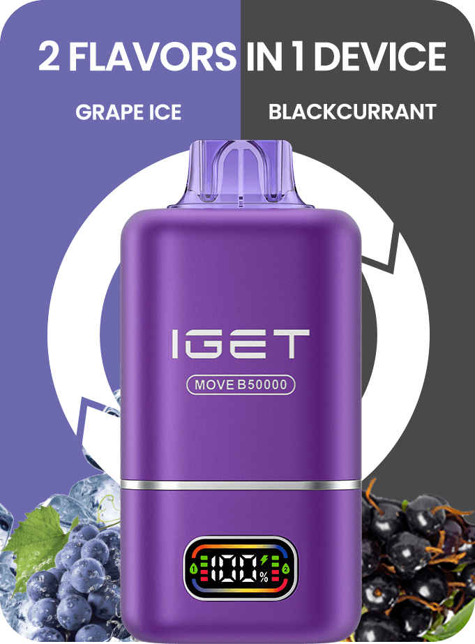 IGET MOVE B50000 Puffs (2 Flavors in one Device)